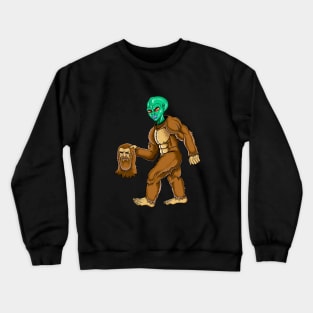 Big foot the mystery was solved big foot is … Crewneck Sweatshirt